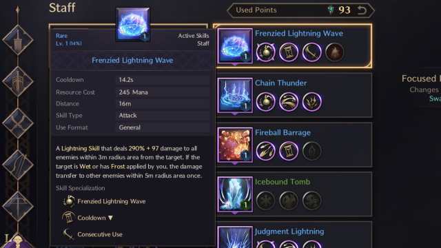 Throne and Liberty lightning rain buff