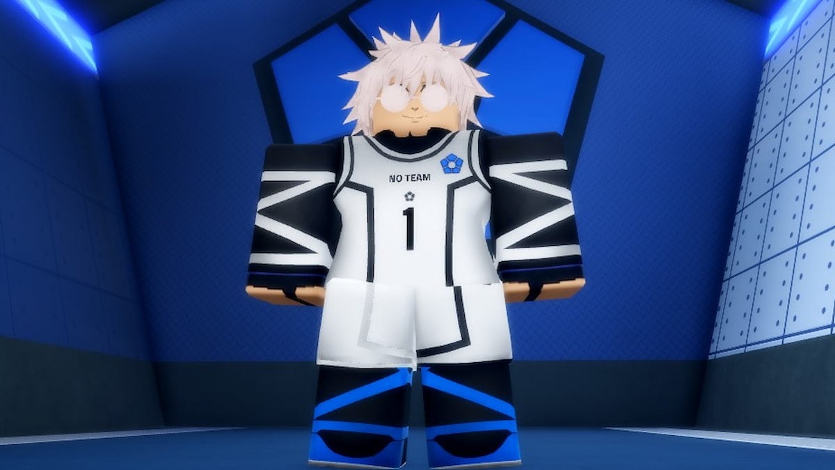 Player standing in front of the Vision logo in Vision Roblox experience