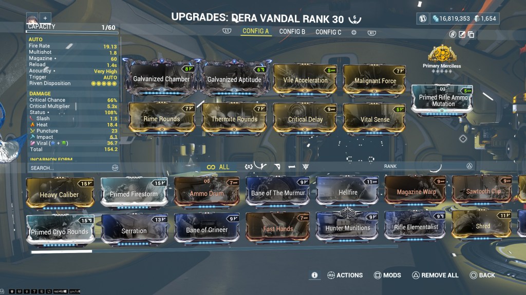 The best Dera Incarnon build in Warframe