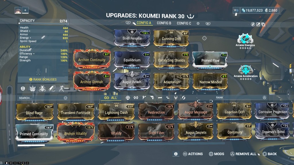 Best Koumei build in Warframe