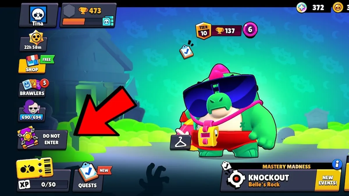 What are the ‘Do Not Enter’ and ‘Don’t Tap’ pages in Brawl Stars?