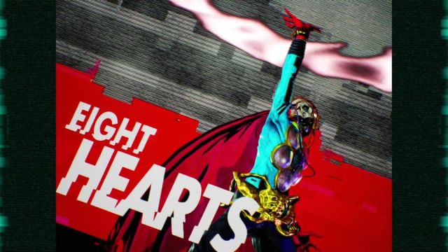 Boss fight against Eight Hearts in Travis Strikes Again.