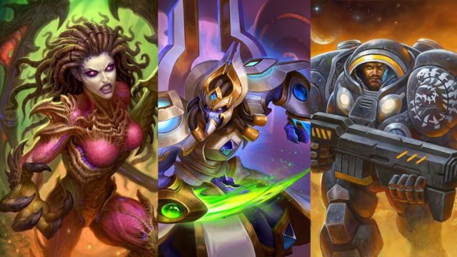 StarCraft heroes in the Hearthstone miniset