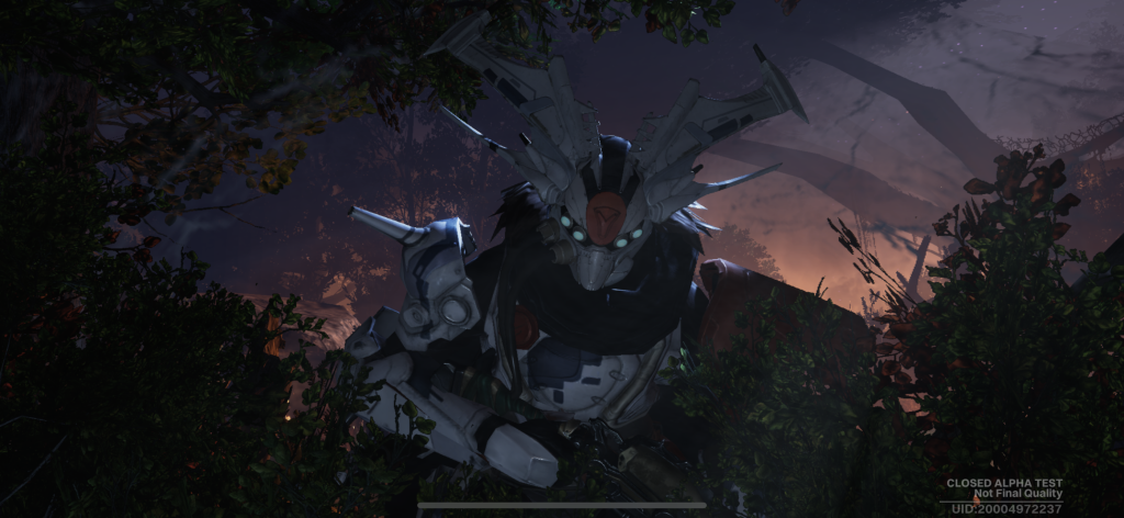 Destiny: Rising cutscene with Fallen closeup.