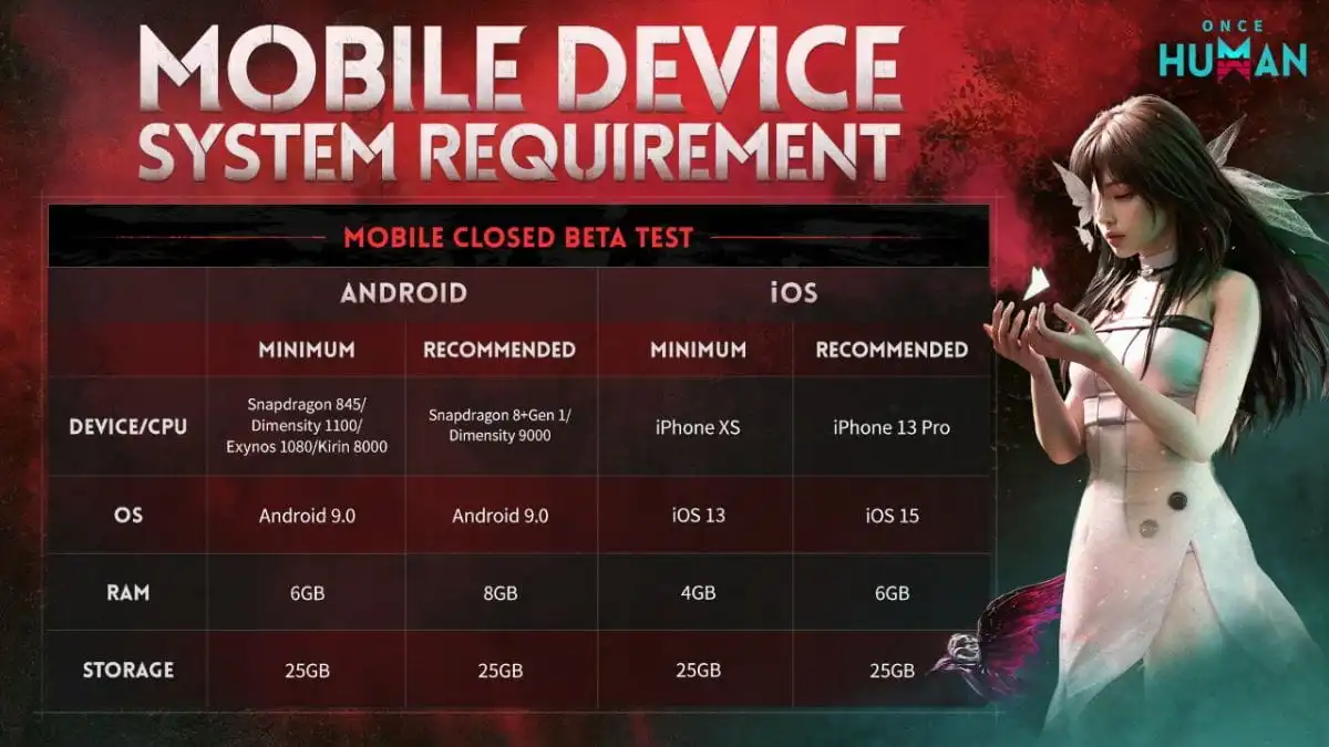 Requisitos de Once Human Mobile y cómo unirse a la beta cerrada