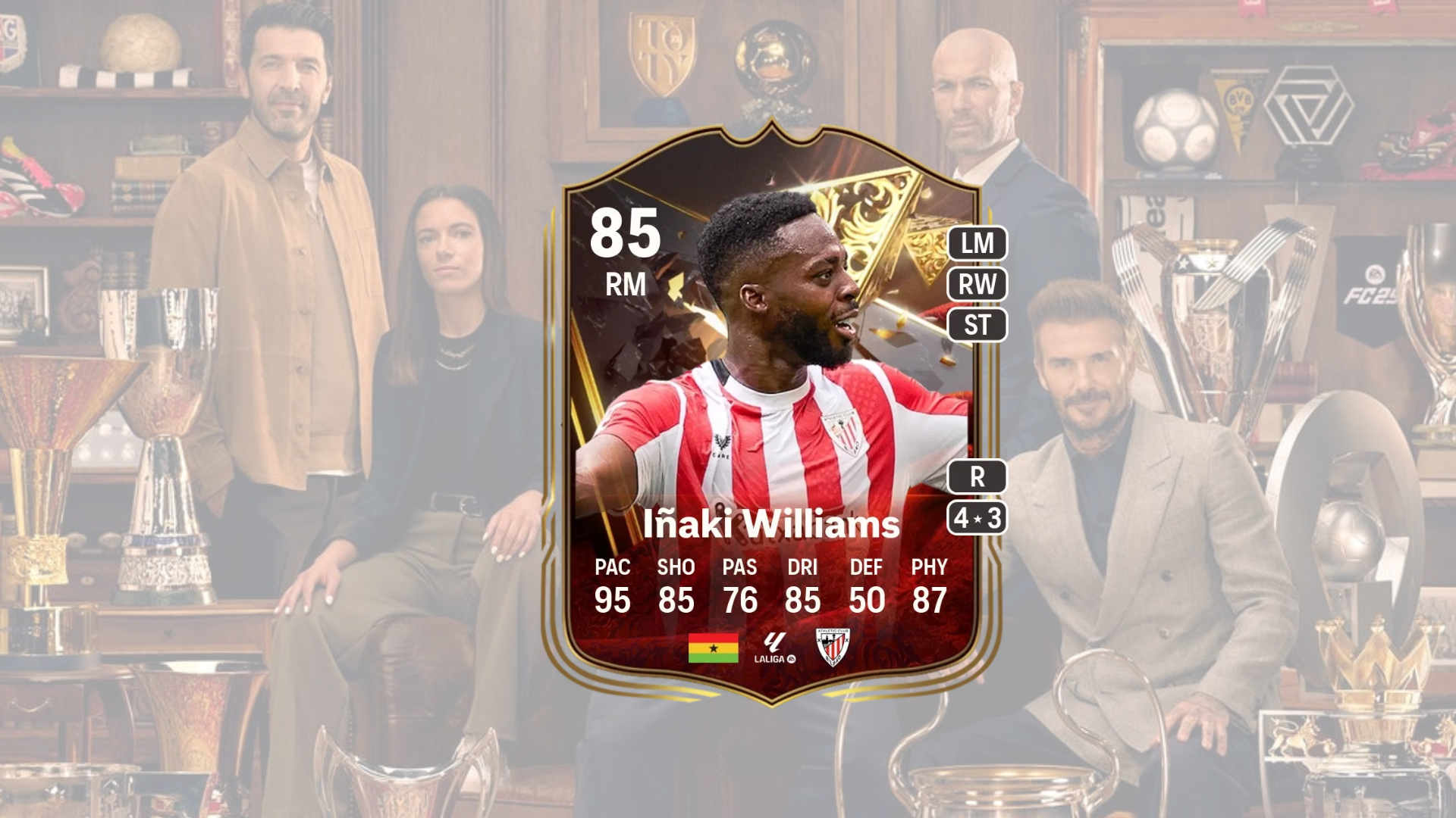 An image of Inaki Williams Centurions SBC solutions in EA FC 25