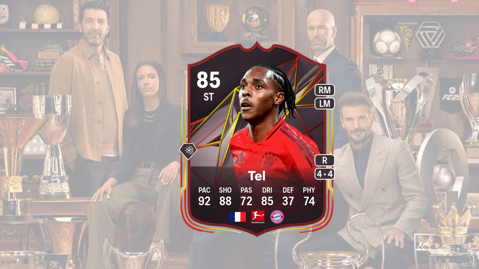 Soluciones objetivas de EA FC 25 World Tour France League Upgrade SBC y Mathys Tel World Tour