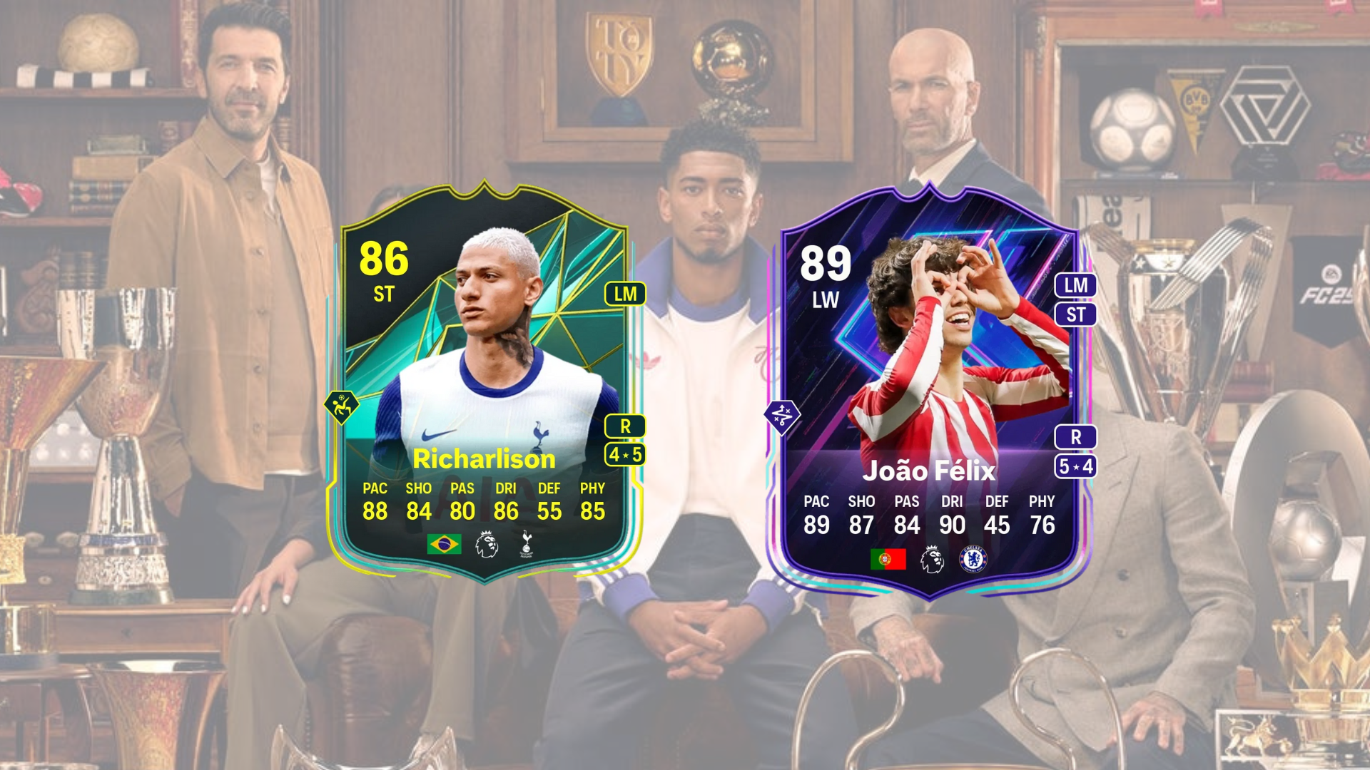 An image of Richarlison Moments and Joao Felix Flashback in EA FC 25