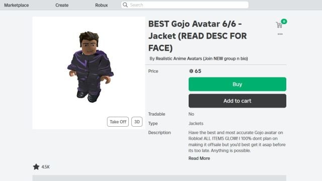 How to favorite items on Roblox