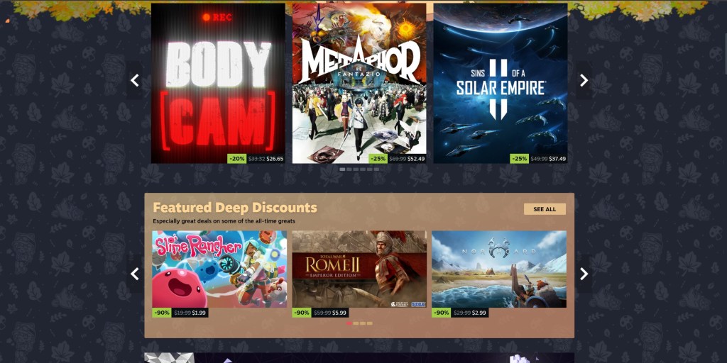 Steam Autumn Sale 2024 kicks off with big discounts on games and Steam Deck hardware