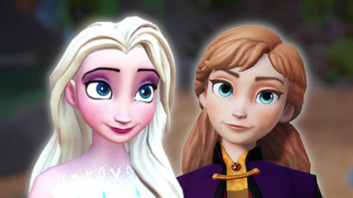 Anna and Elsa in Disney Dreamlight Valley