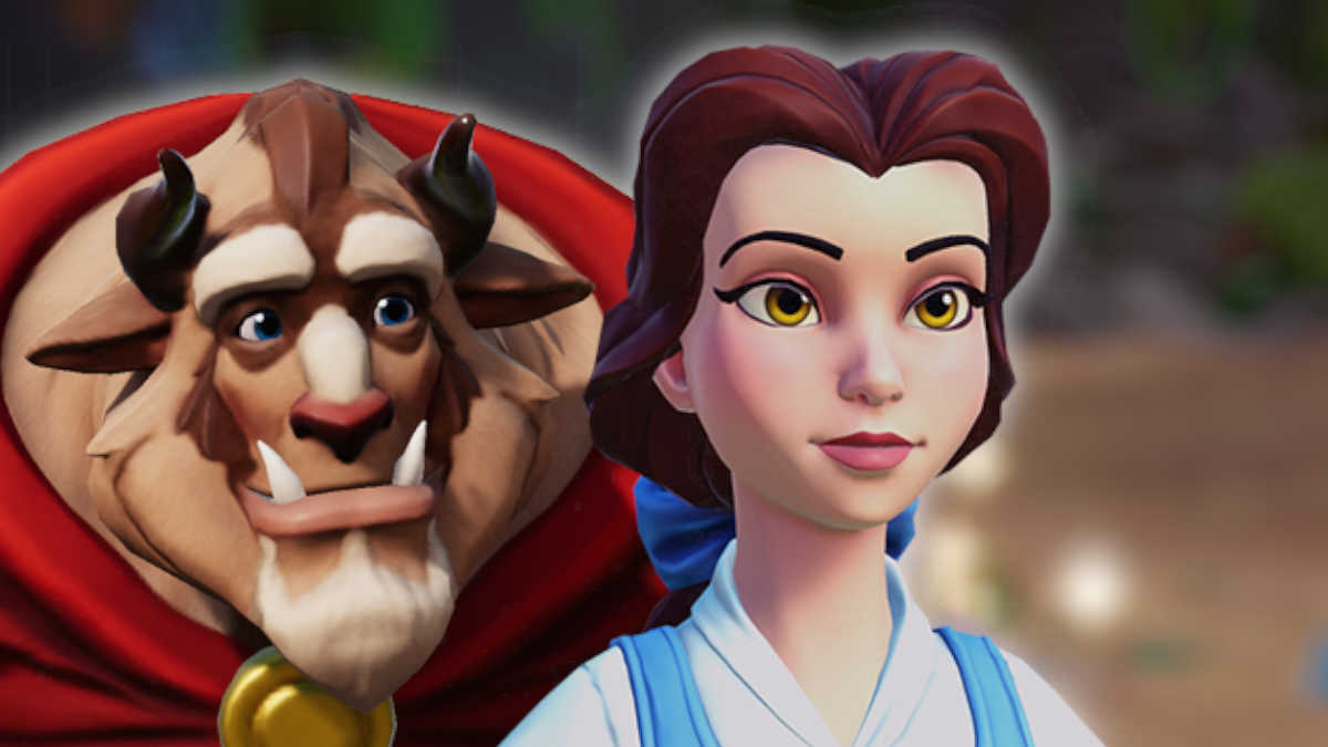 Belle and the Beast in Disney Dreamlight Valley