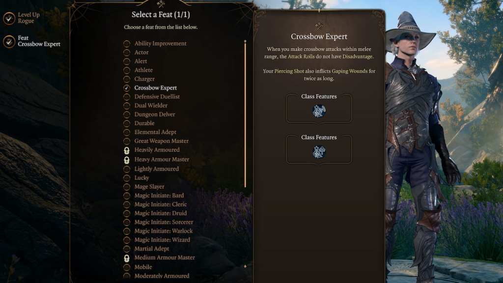 Baldur's Gate 3 Crossbow Expert feat