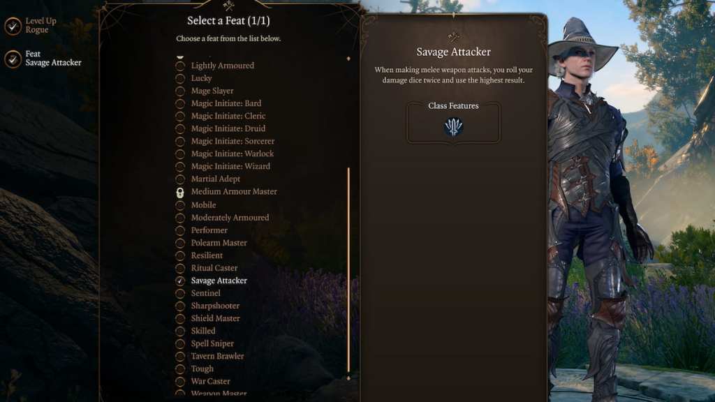 Baldur's Gate 3 Savage Attacker feat