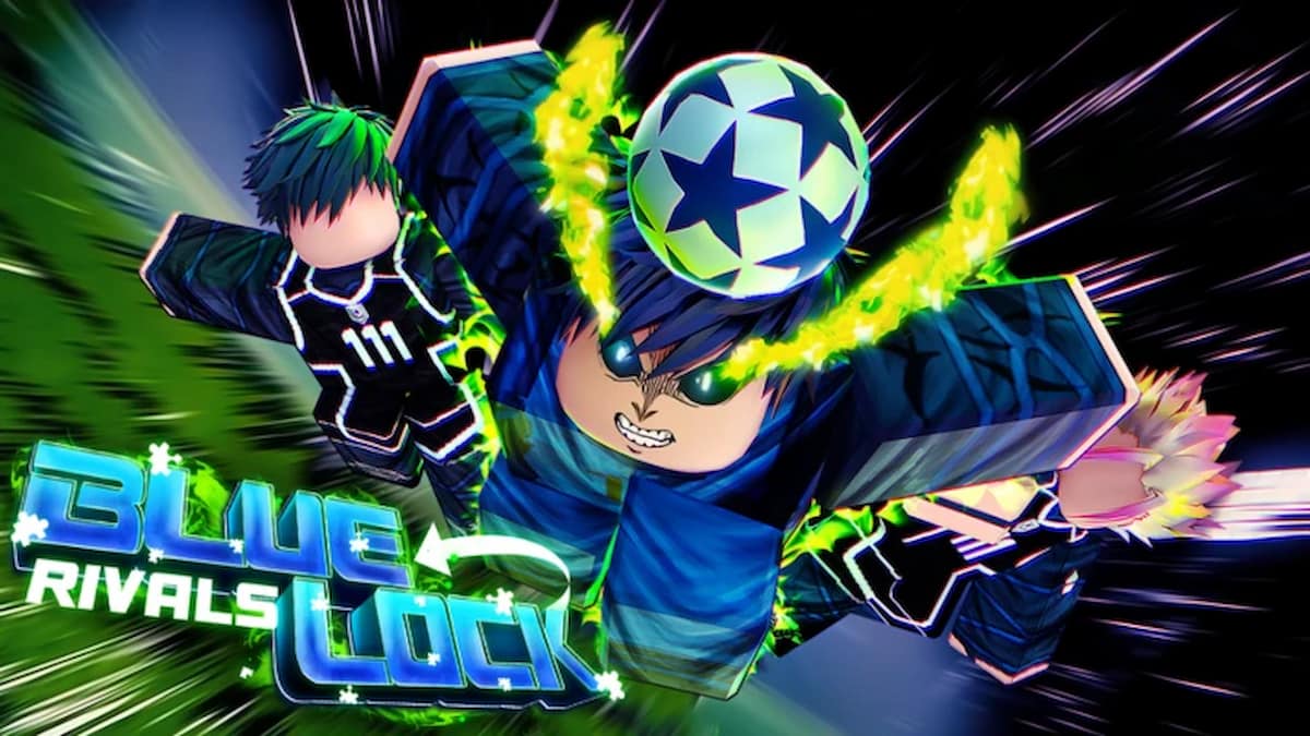 blue lock rivals soccer field with blue lock characters