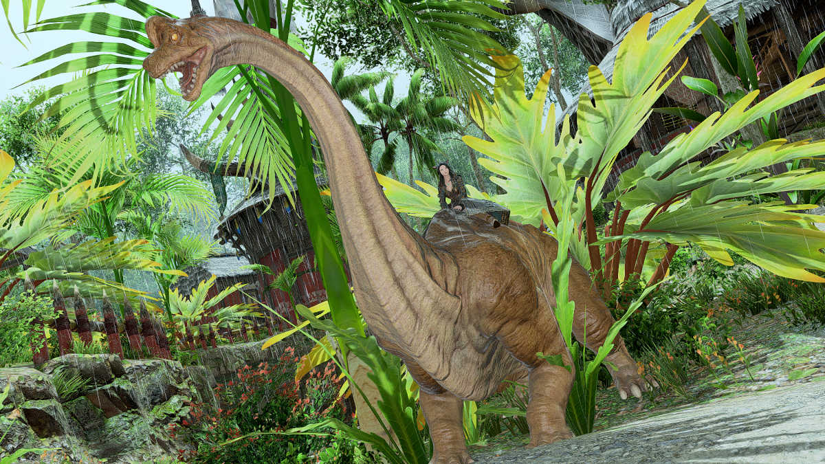 Brachiosaur mount in Final Fantasy XIV