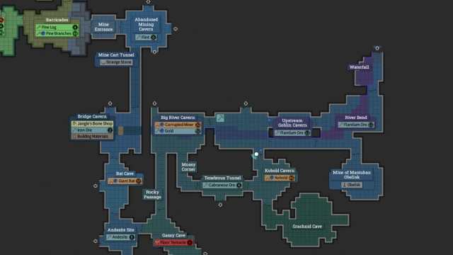 Brighter Shores Grachnid Cave map