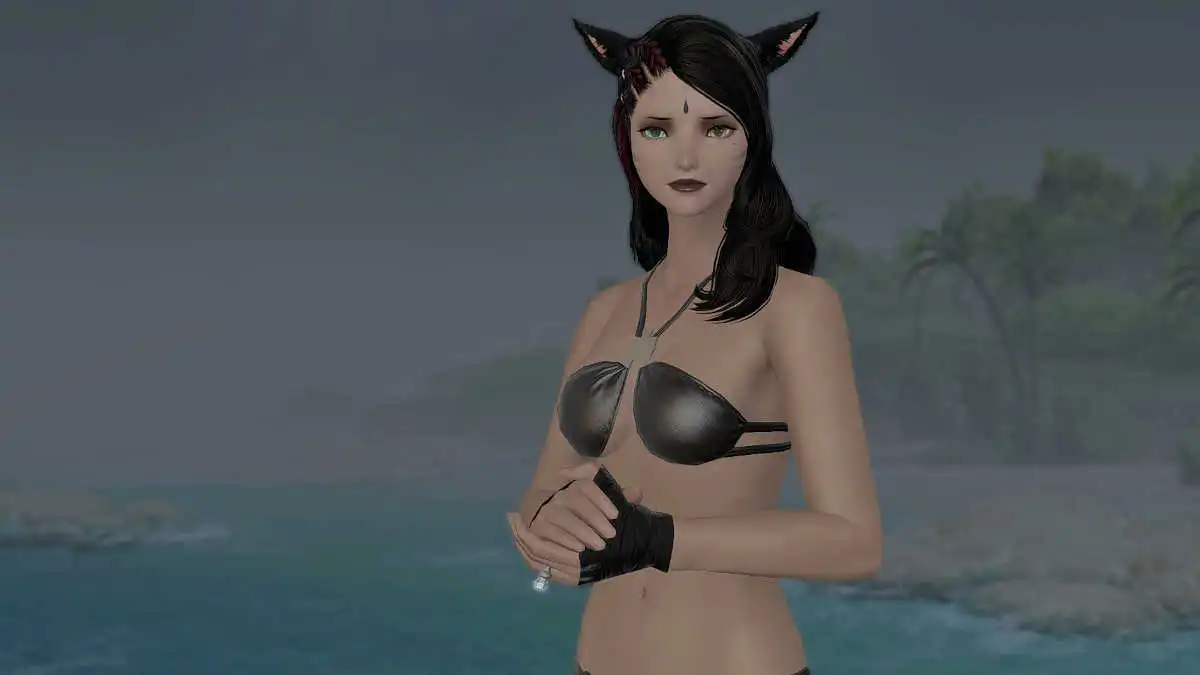 Black Summer outfit in Final Fantasy XIV