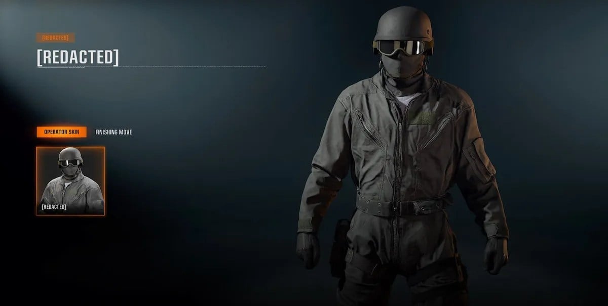 An image of Redacted Operator skin in Black Ops 6