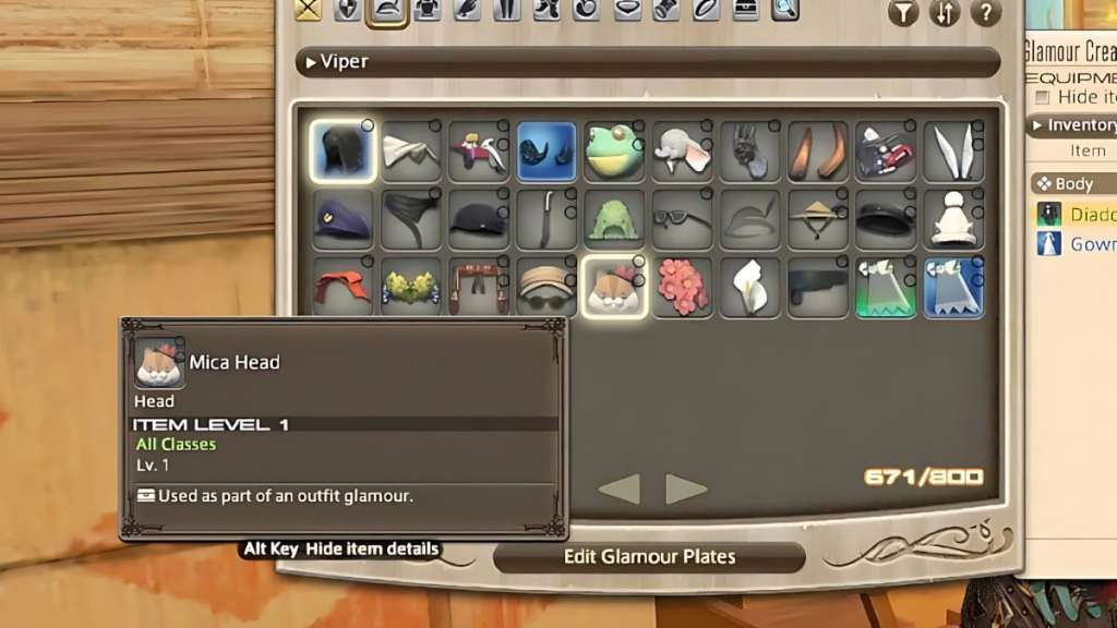 How to make and use Outfit Glamours in Final Fantasy XIV