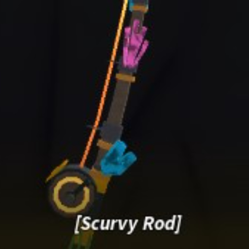 Scurvy rod in the Fisch Roblox experience