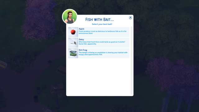 The Sims 4 bait list