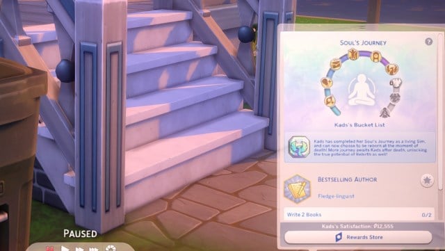 The Soul's Journey tab in Sims 4