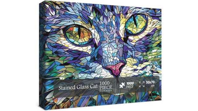 Stained glass close-up jigsaw puzzle