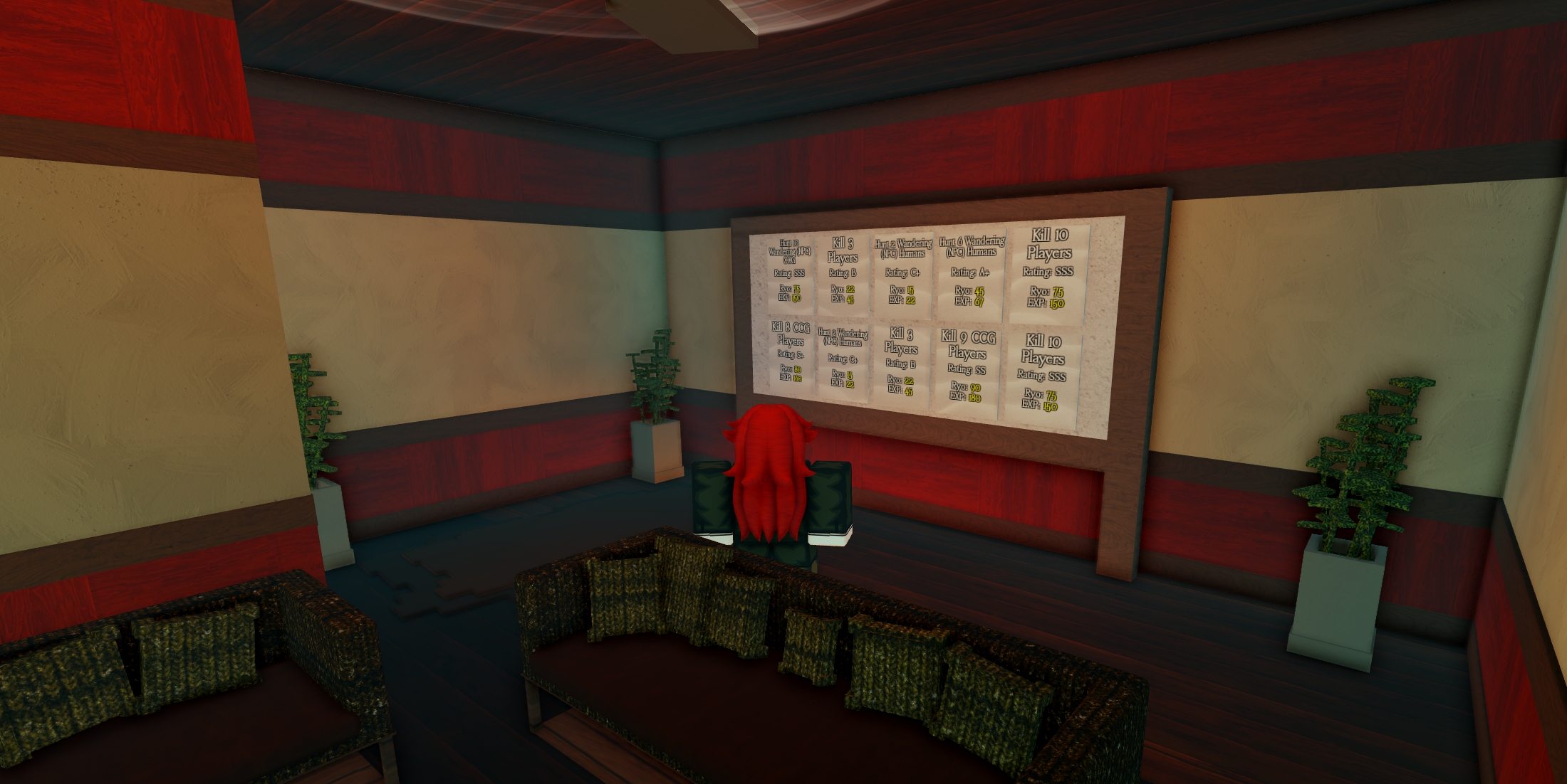 Bounty Board in Aniteku in GHOUL://RE Roblox