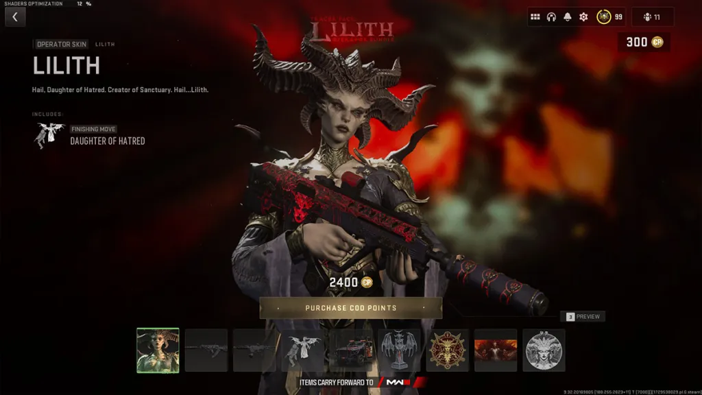 Lilith Operator in Call of Duty: Modern Warfare 2