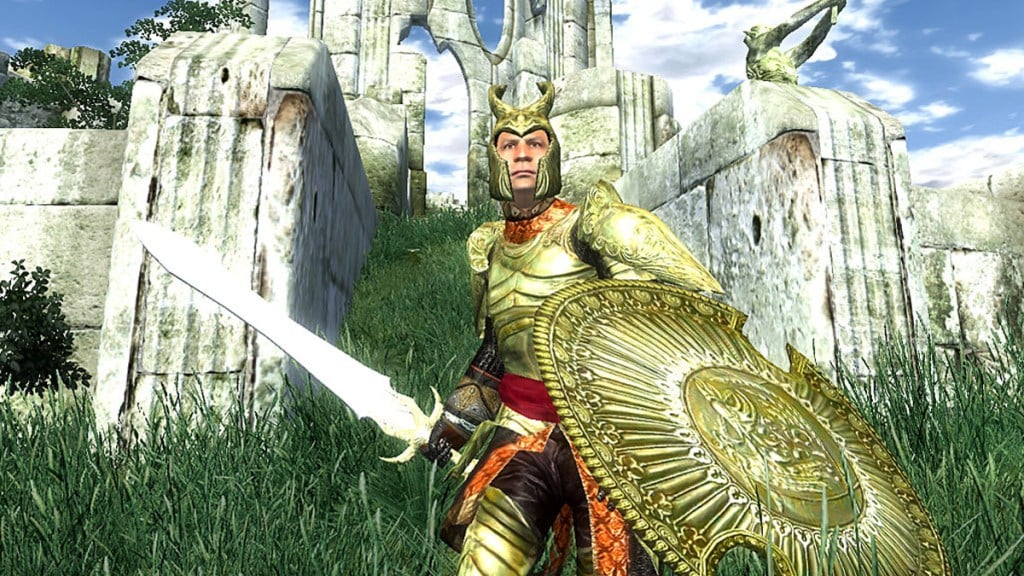 A warrior in The Elder Scrolls 4: Oblivion