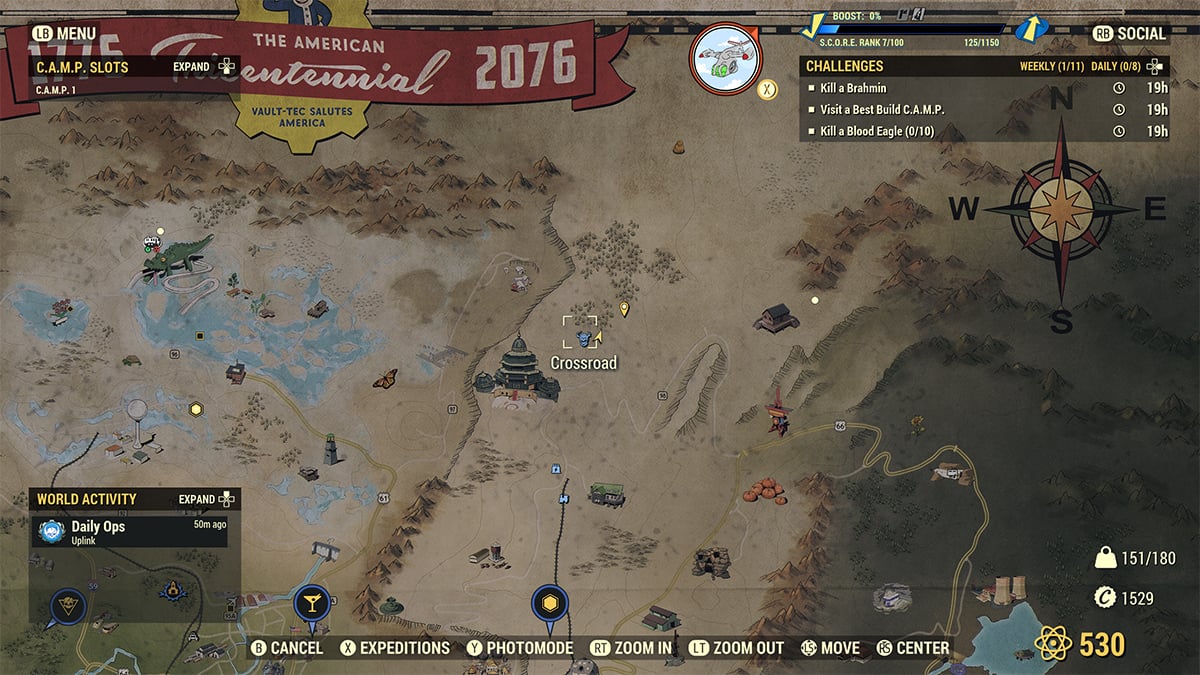 Fallout 76 Crossroad location