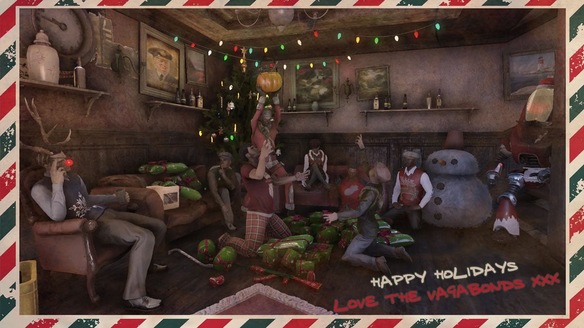 Fallout 4 London Christmas image