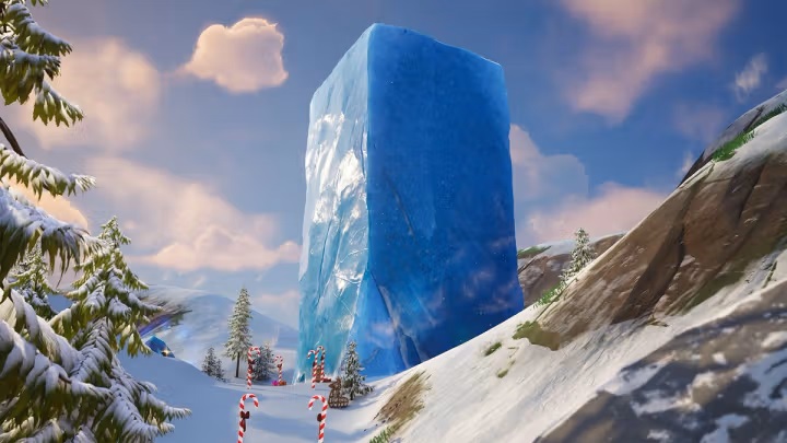 Mariah Carey's ice tomb on Fortnite