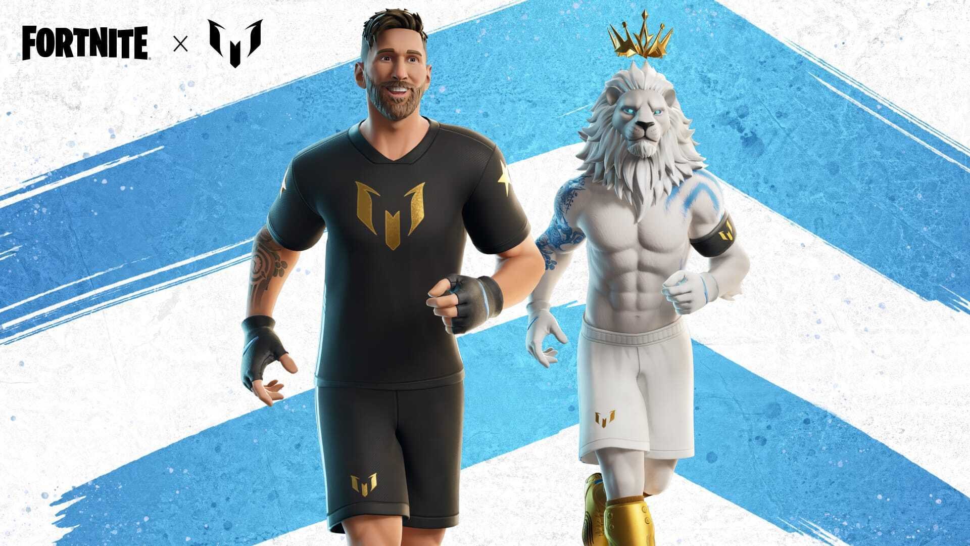 An image of Lionel Messi Fortnite skin