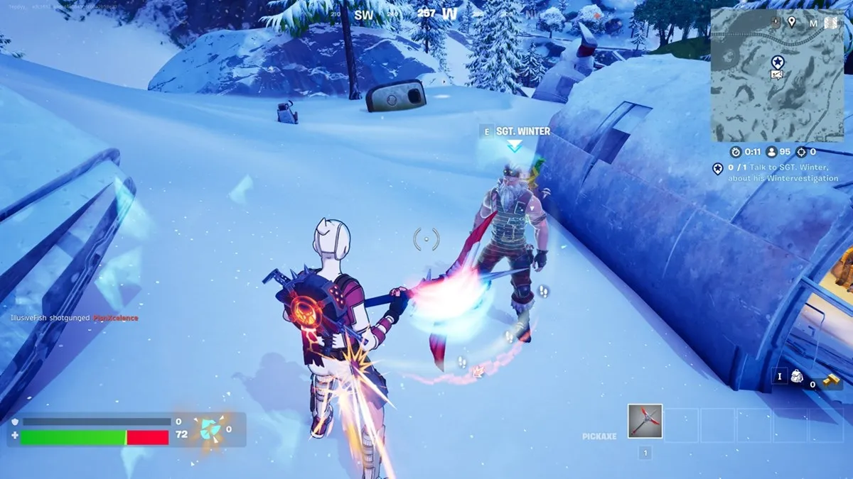 How to find Sgt. Winter in Fortnite Winterfest