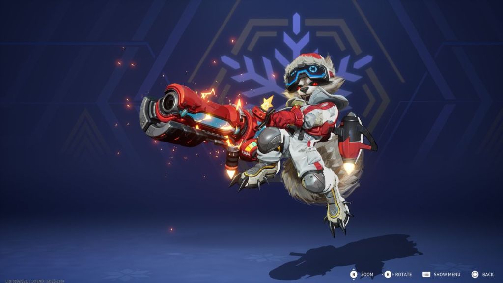 Marvel Rivals Rocket Raccoon Christmas skin