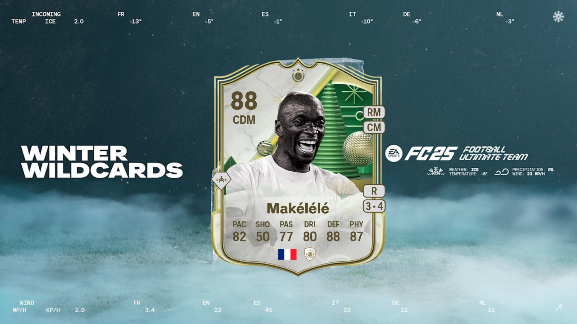 EA FC 25 Claude Makelele Winter Wildcards Icon SBC solutions