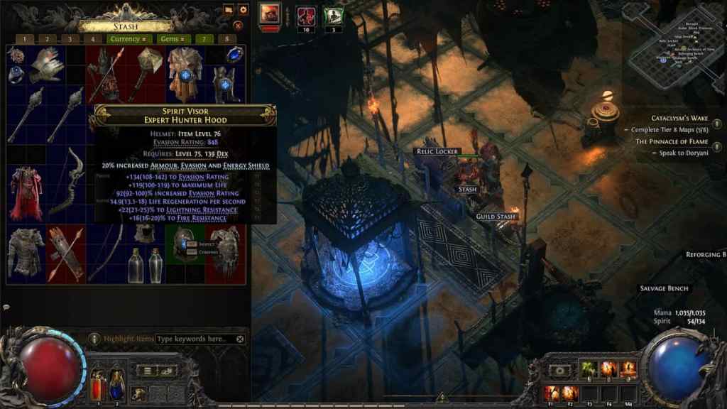 Evasion Armour in Path of Exile 2