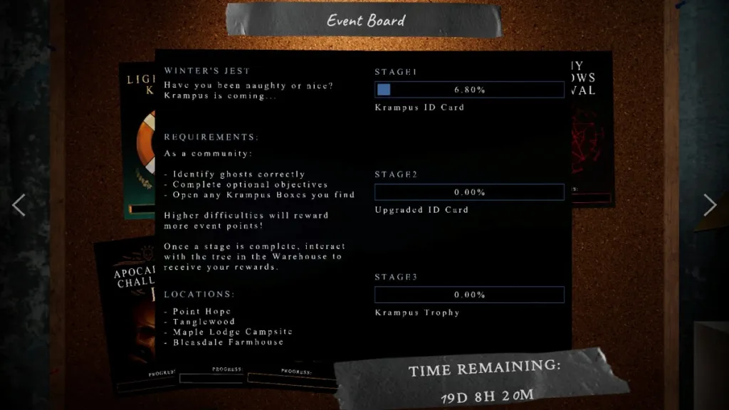 Phasmophobia Christmas Event Progress
