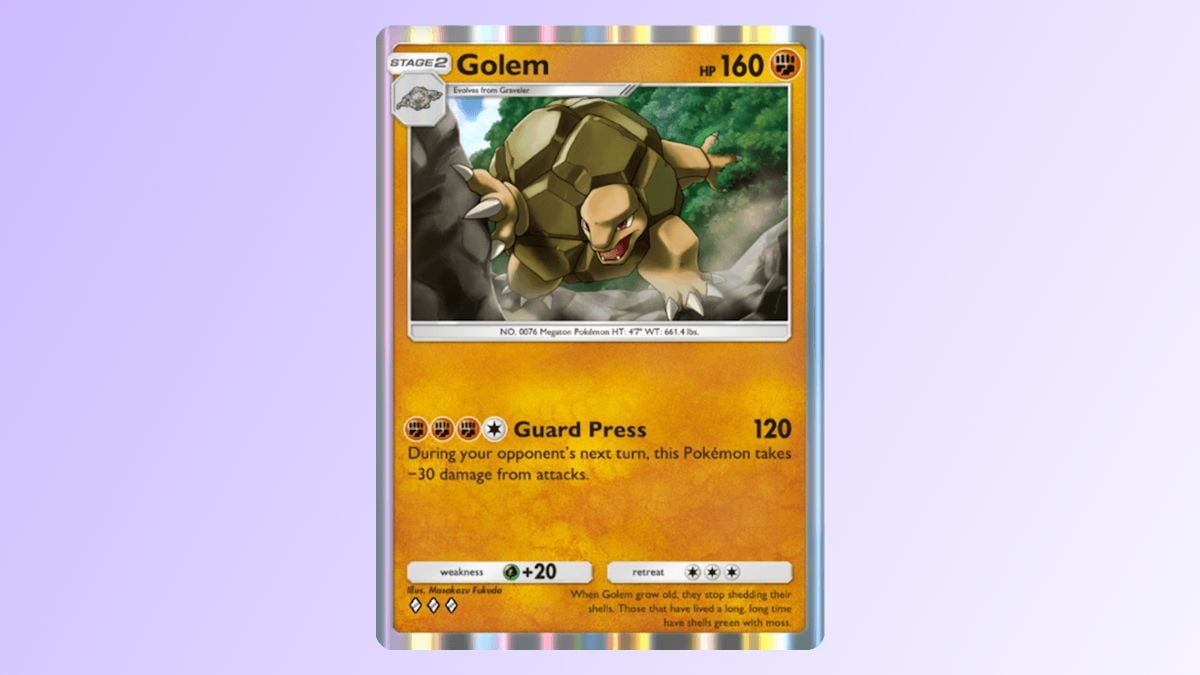 Pokemon TCG Pocket Golem deck