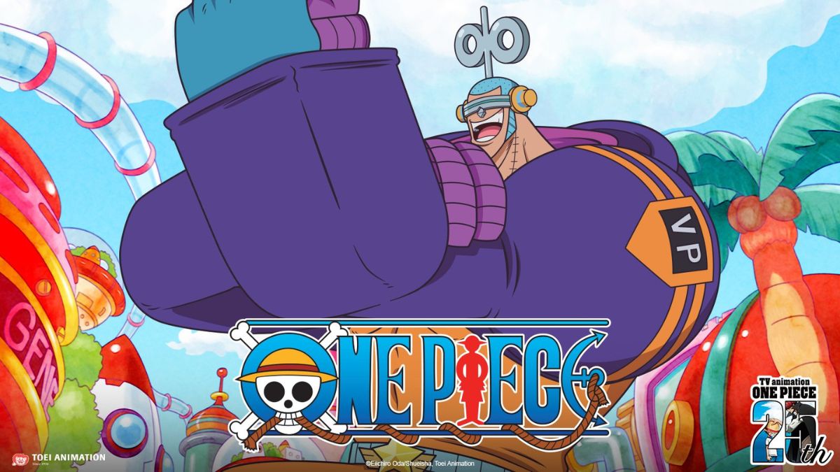 Promotional art of Franky in the Egghead Arc of One Piece.