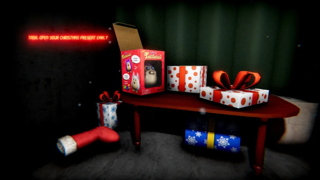 A stack of presents in Tattletail