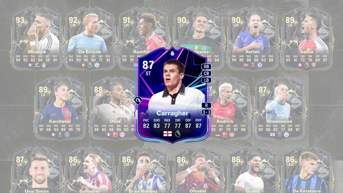 The Jamie Carragher SBC card in EAFC 25 Ultimate Team