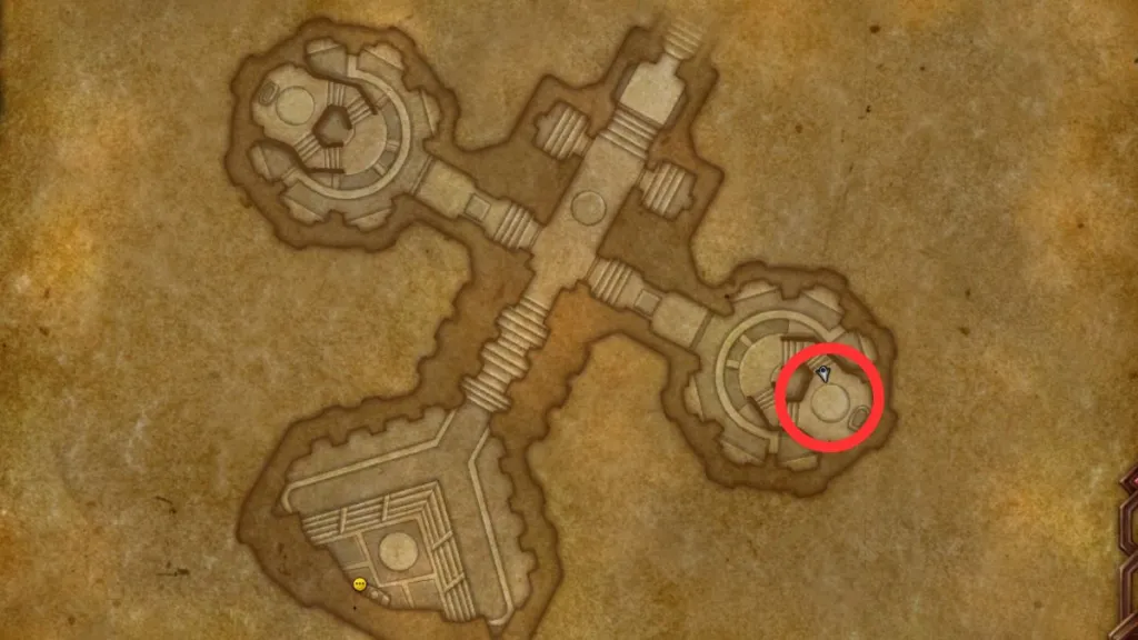 A red circle shows the location of Thrayir's summoning location