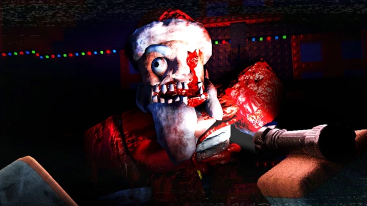 Best Christmas horror games - a deformed evil santa from Claus Carnage