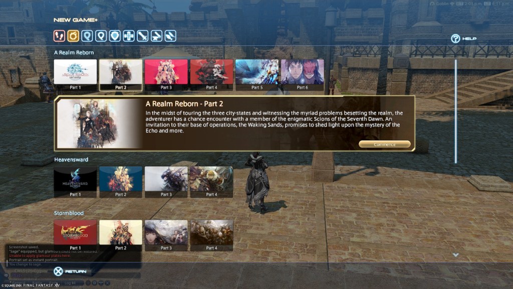 How does New Game Plus work in Final Fantasy XIV?