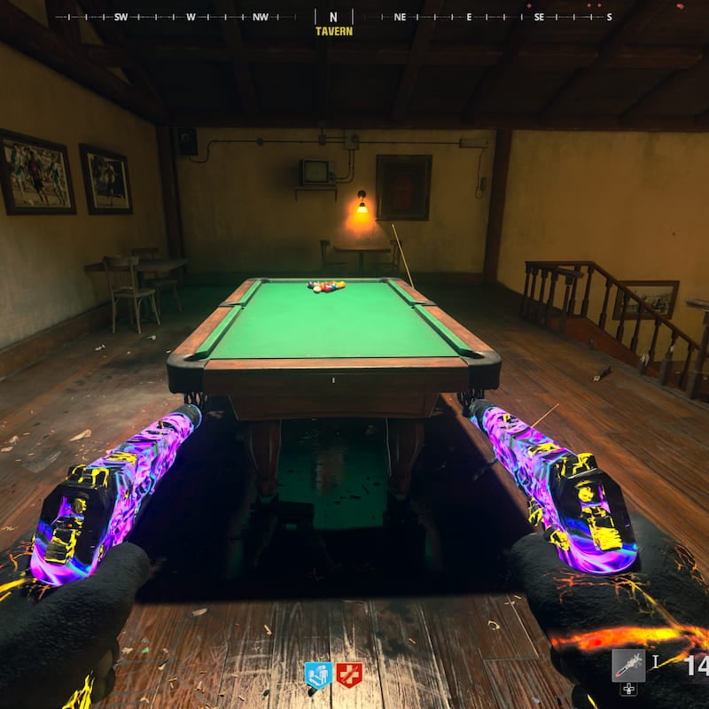 Pool table at the Tavern