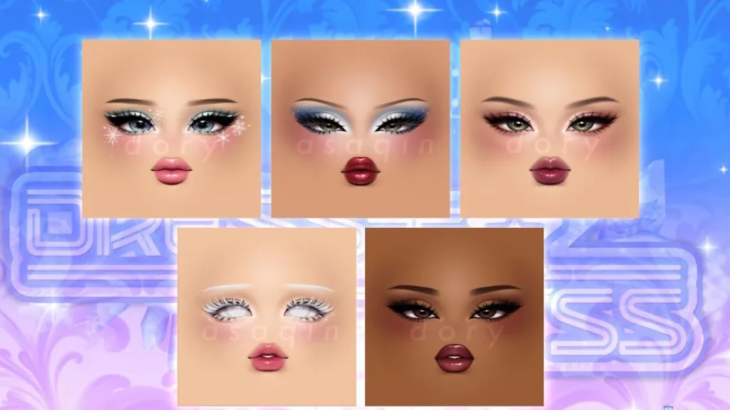 Some of the new Winter Update makeup for DTI