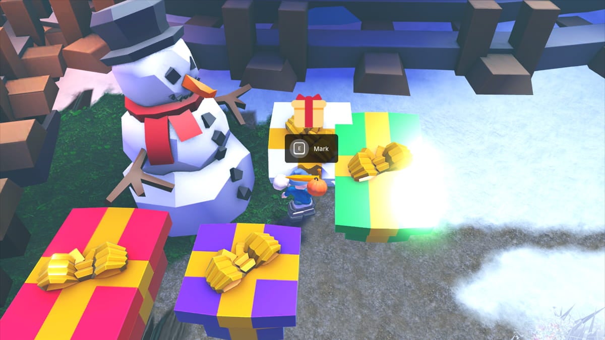 Elemental Dungeons snowman present